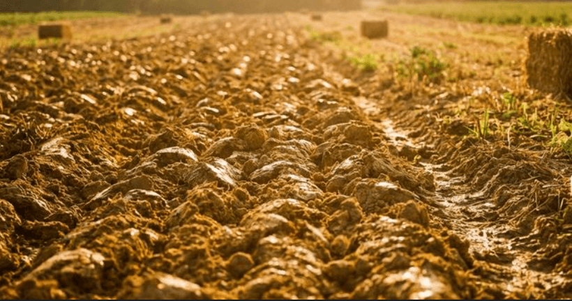 Golden Farming Plot Background